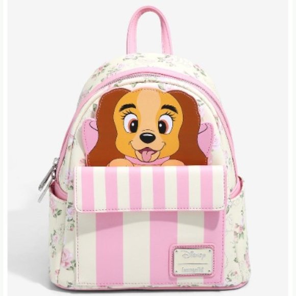Loungefly Handbags - Loungefly Disney Lady and the Tramp Hat Box Mini Backpack